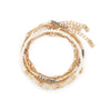 Rose Cloud Gold Bracelet Set