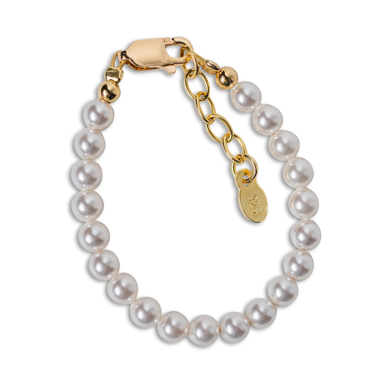 Audrey Gold & Swarovski Pearl Baby Bracelet