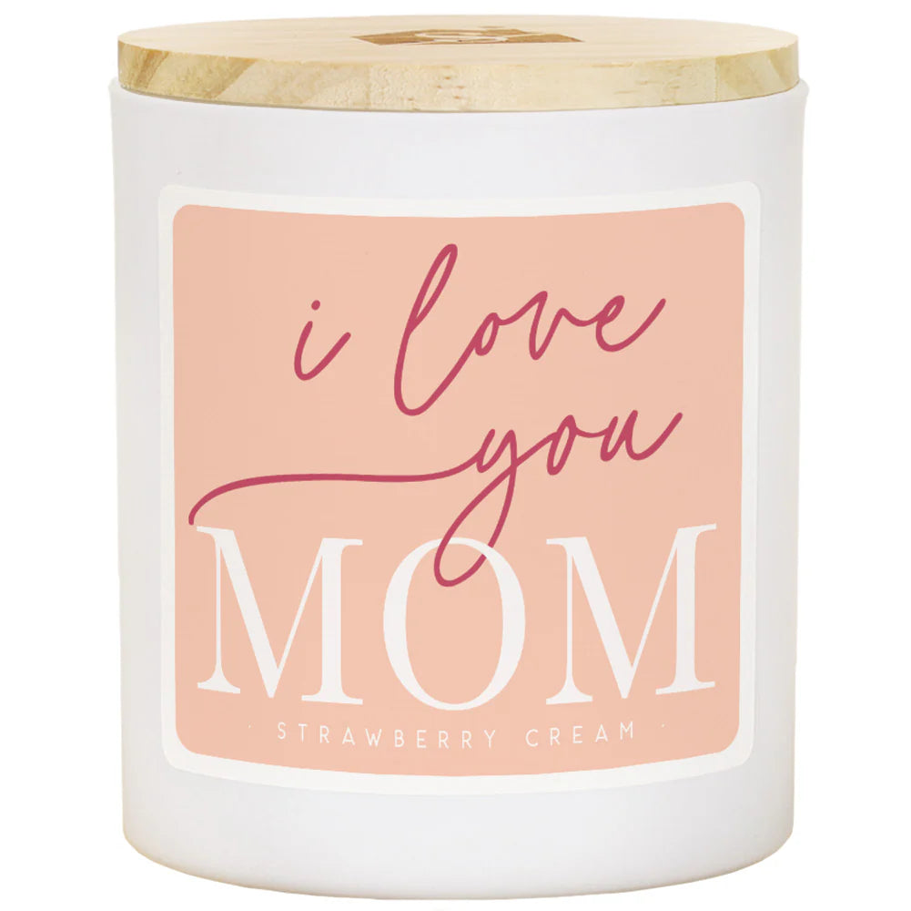 I Love You Mom Candle