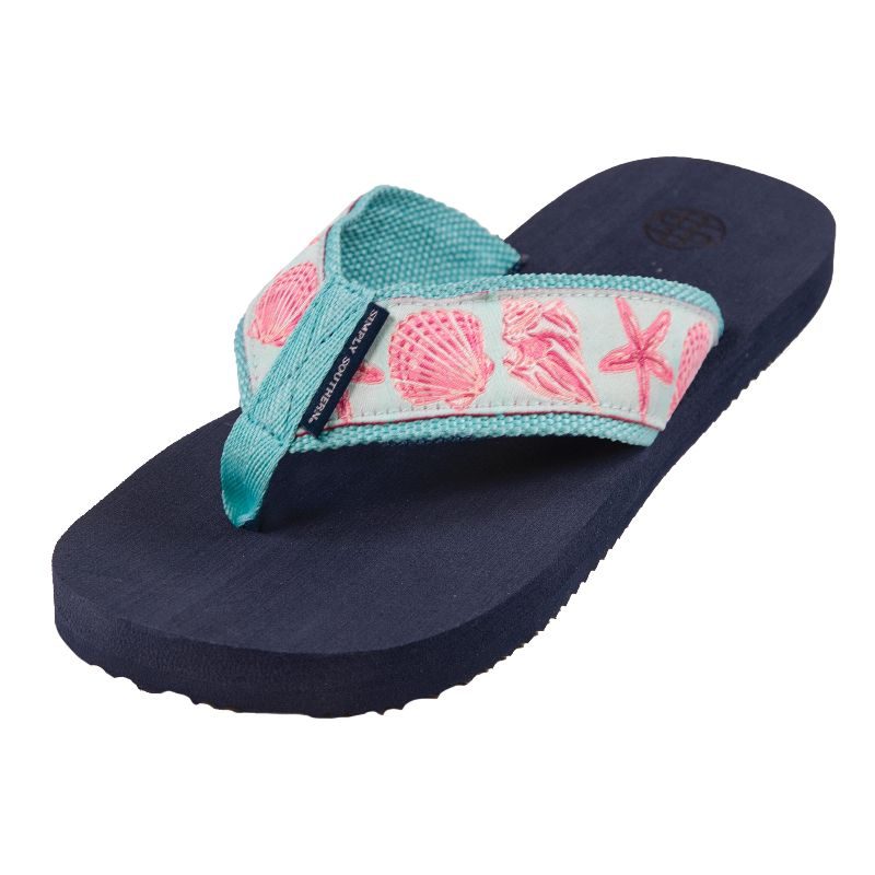 Conch Woven Simply Southern Flip-Flops