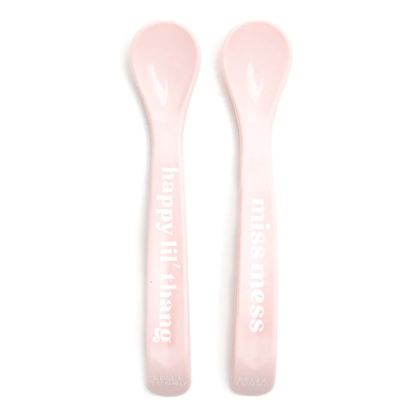 Bella Tunno Wonder Spoons - Soft Baby Spoon Set, Pink