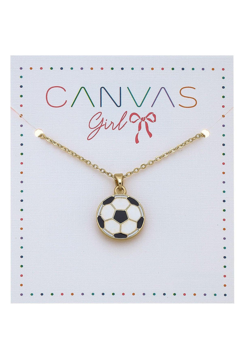 Eloise Soccer Kid's Worn Gold Necklace