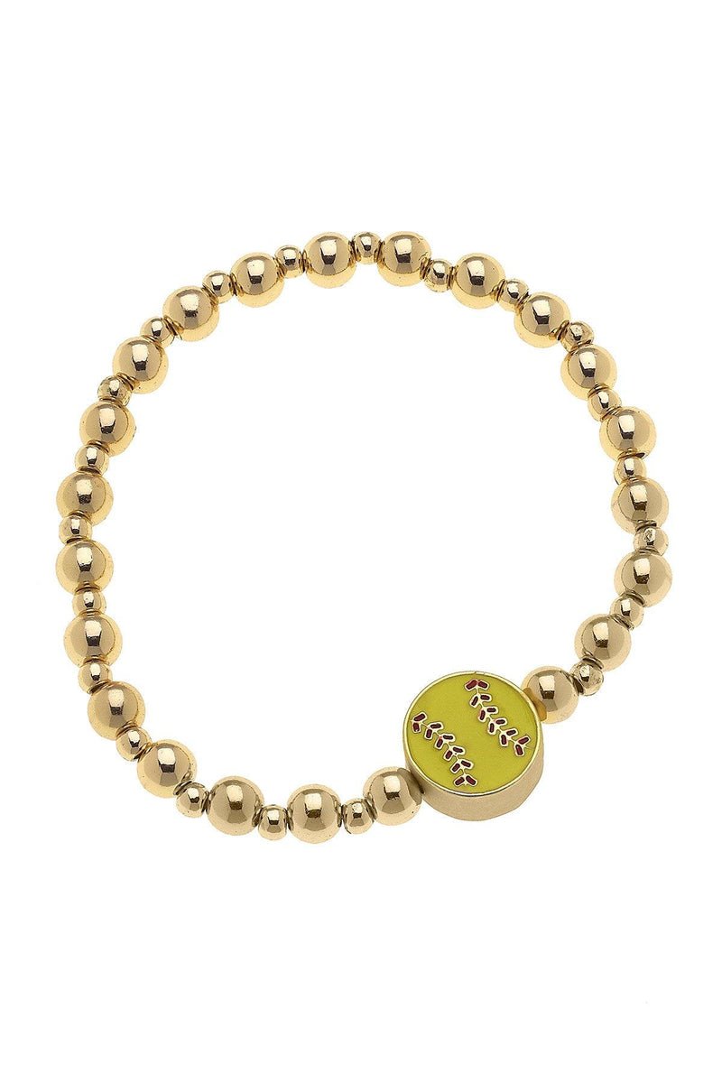 Eloise Softball Kid's Worn Gold Bracelet