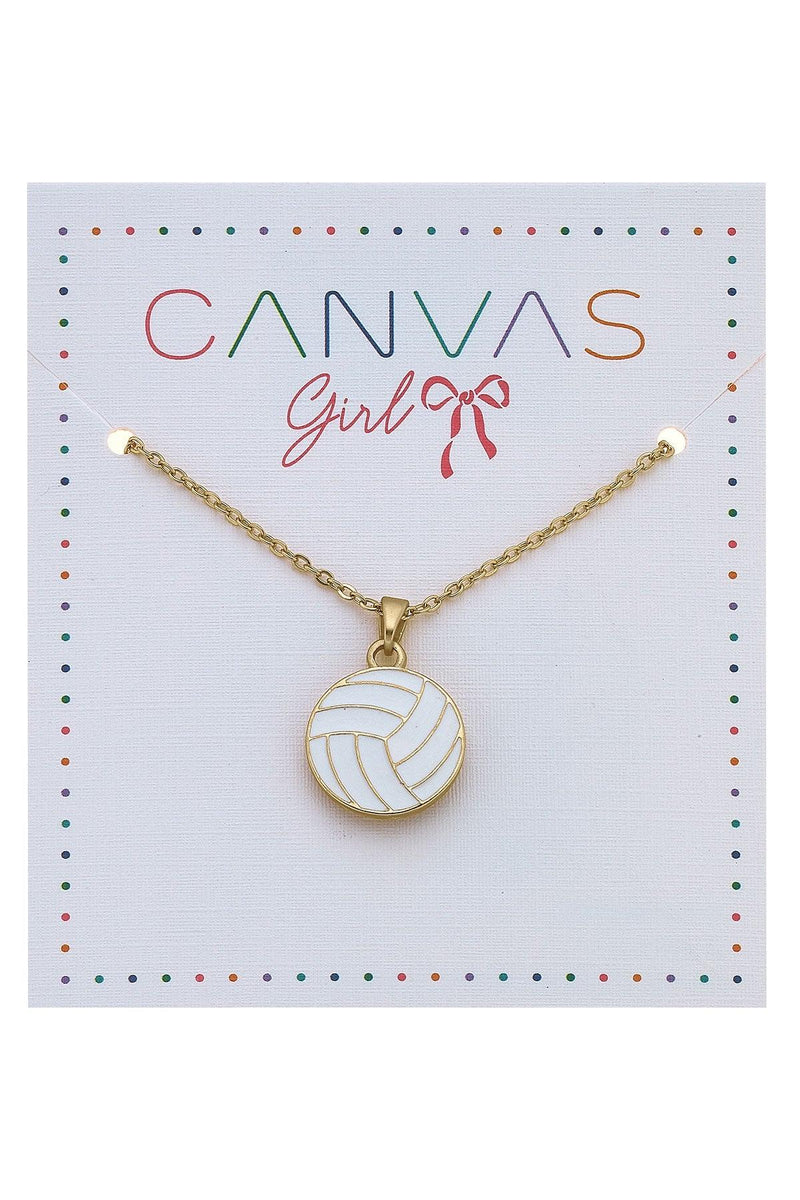 Eloise Volleyball Kid's Worn Gold Necklace