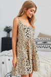 Wildly Yours Leopard Babydoll Dress