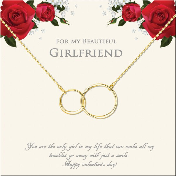 For My Beautiful Girlfriend Stainless Steel Infinity Necklace