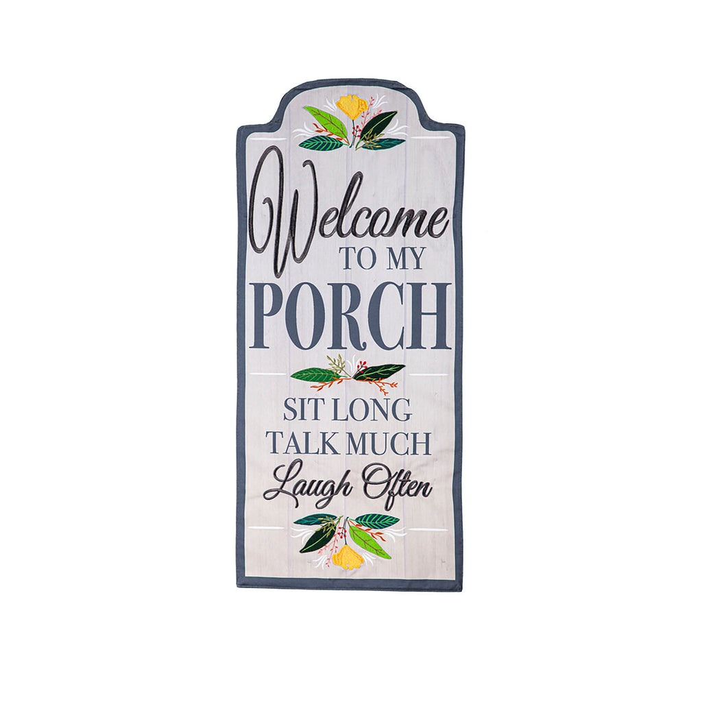Welcome to My Porch Everlasting Impressions Textile Décor