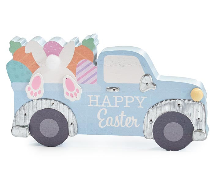 Easter Truck With Bunny Shelf Sitter