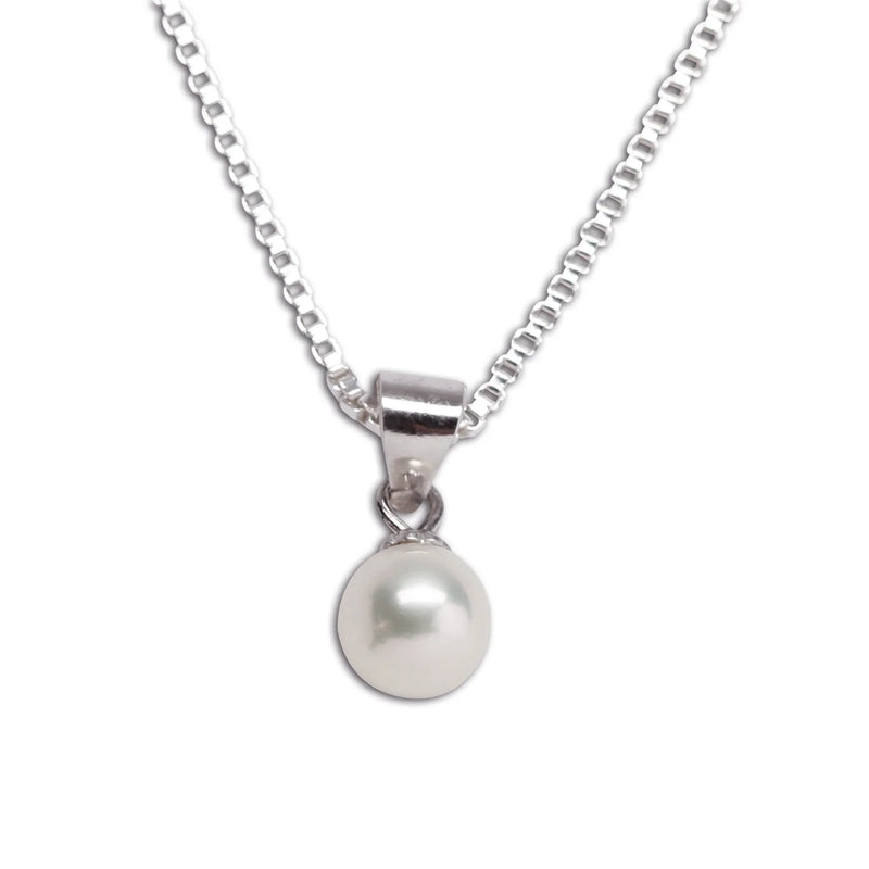 Cherished Moments White Pearl Baby Necklace