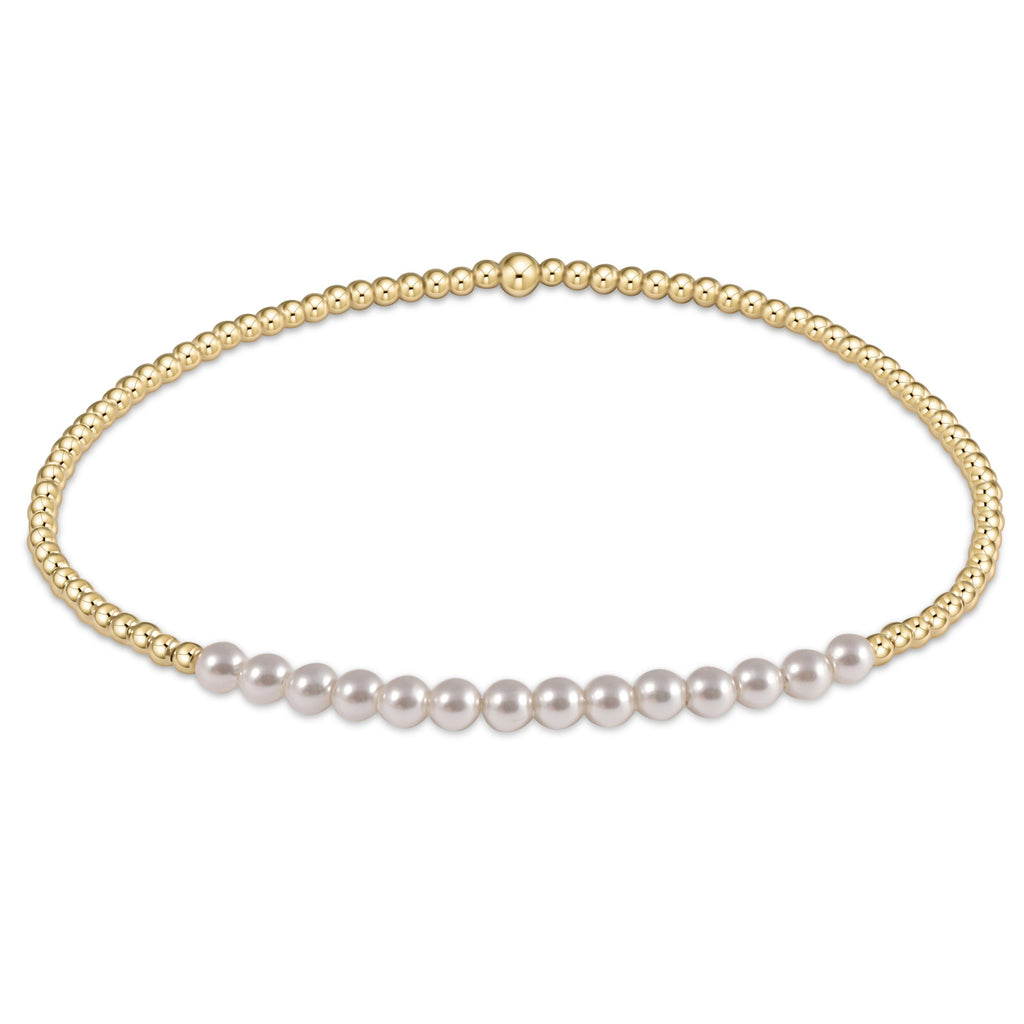Enewton Gold Bliss 2mm Pearl Bead Bracelet