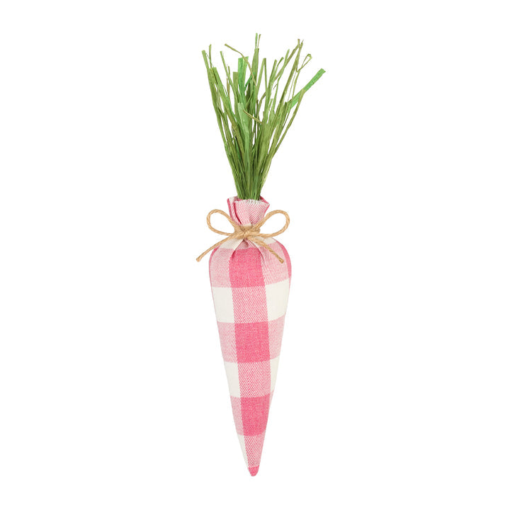 Pink Check Fabric Carrot