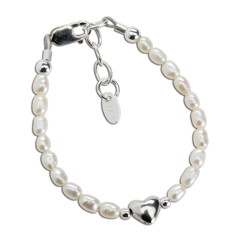 Destiny Sterling Silver Pearl Baby Bracelet