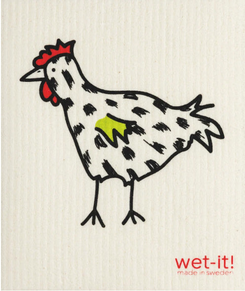 Painted Chicken Wet-It Cloth