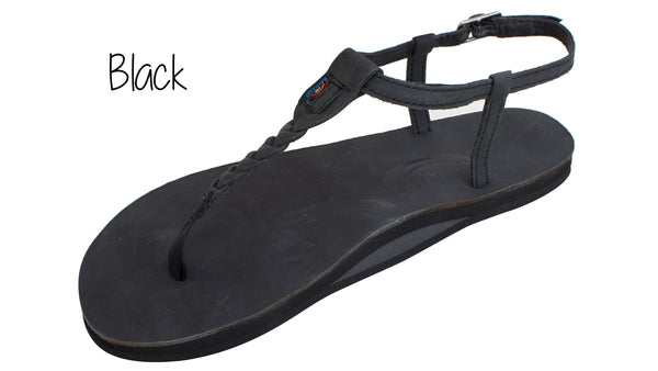 T Street Ladies Rainbow Sandals Black PB J Archdale