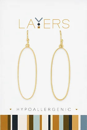 Ivory Dangle Layers in Gold