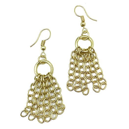 Gold Plated Chain Link Earrings