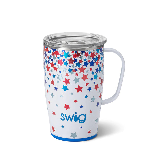 Star Spangled - 16oz Travel Mug, Cardinal, Matte