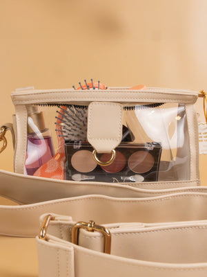 Clear Cream Simply Southern Clutch Stadium Bag