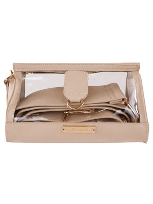 Clear Cream Simply Southern Clutch Stadium Bag