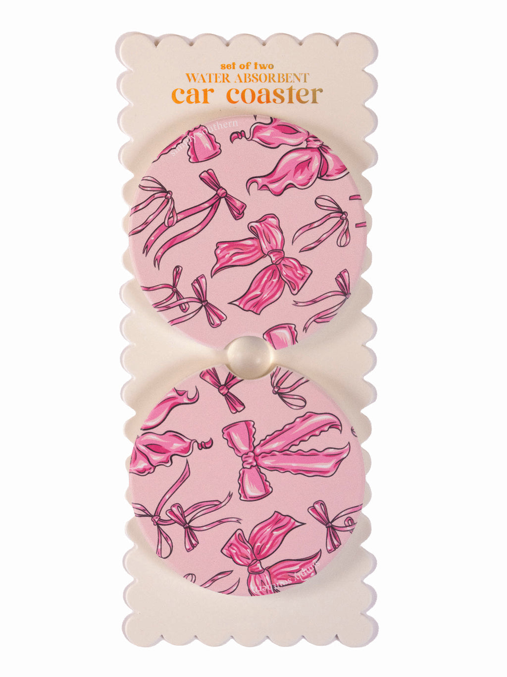 Bow Simply Southern Car Coaster Set