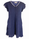 Simply Southern Navy Zip Terry Coverup Dress