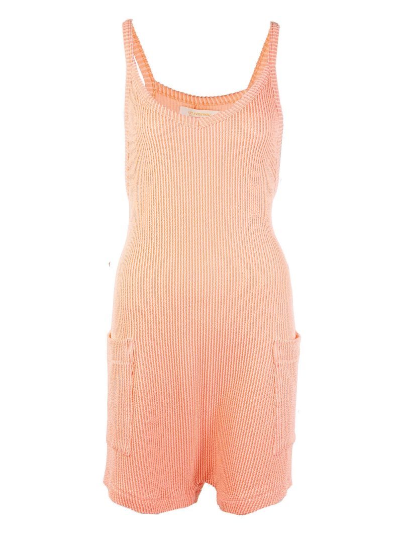 Coral Simply Southern Knit Romper