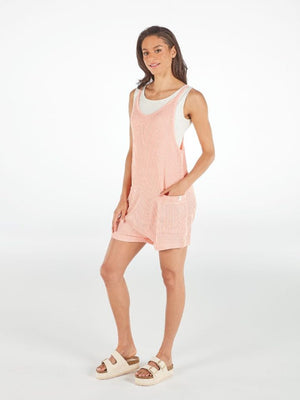 Coral Simply Southern Knit Romper