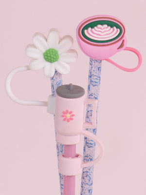 Coffee Simply Southern Straw Topper Set
