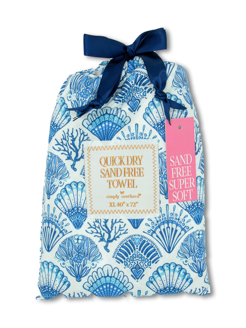 Scalloped Shells Simply Southern Quick Dry Towel – PB&J Archdale
