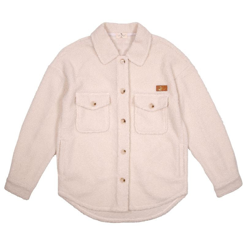 Cream Simply Southern Fuzzy Shacket