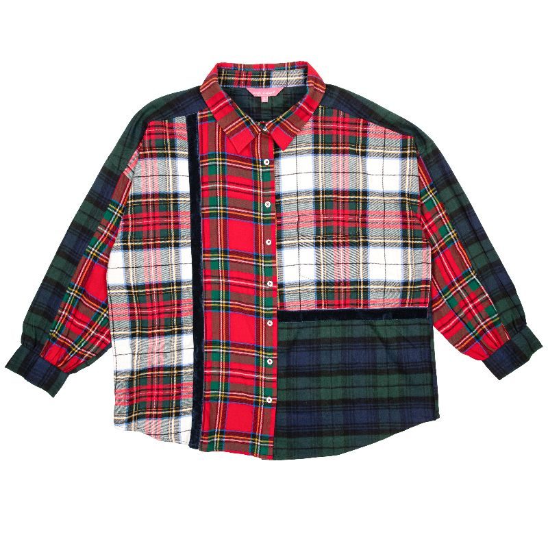 Holiday Simply Southern Flannel Blouse