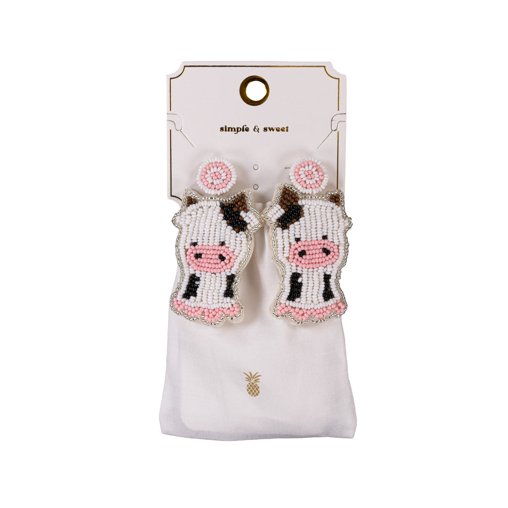 Cow Simply Southern Statement Earrings