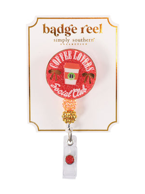 Coffee Simply Southern Holiday Badge Reel