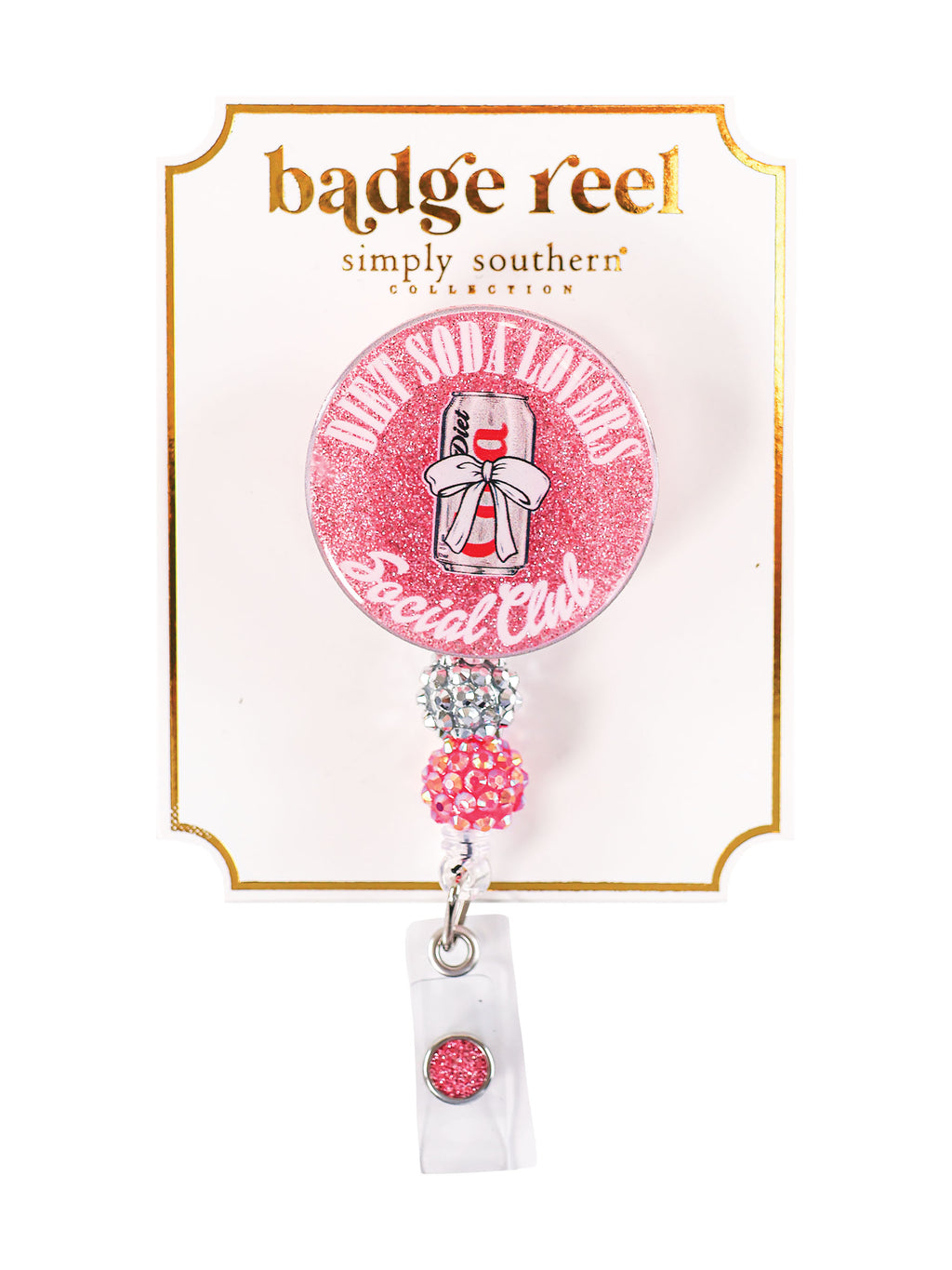 Diet Soda Simply Southern Holiday Badge Reel