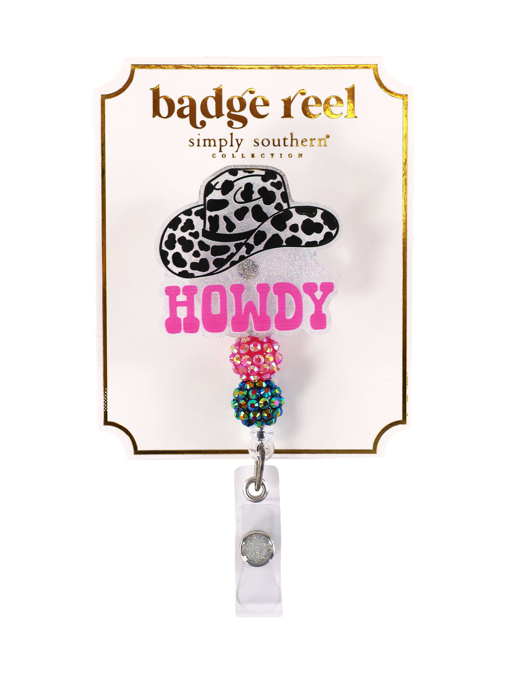 Howdy Simply Southern Holiday Badge Reel