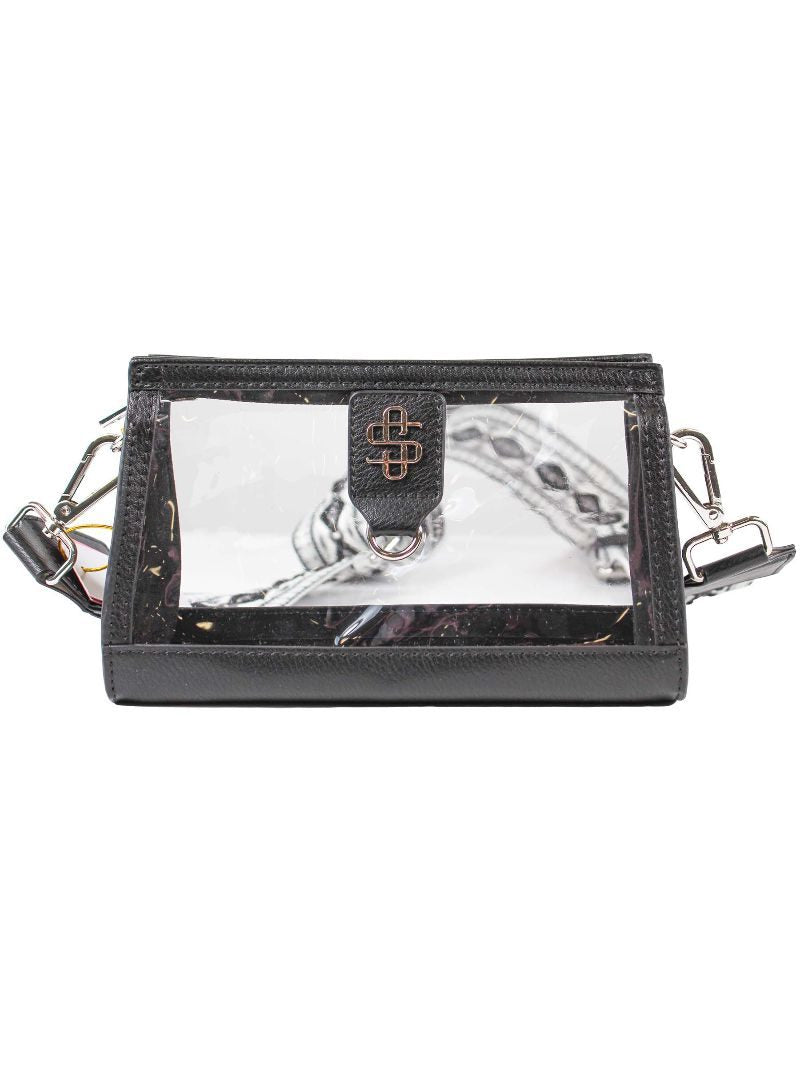 Clear Black Simply Southern Crossbody Stadium Bag