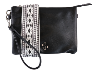 Black Simply Southern Crossbody Wallet Bag