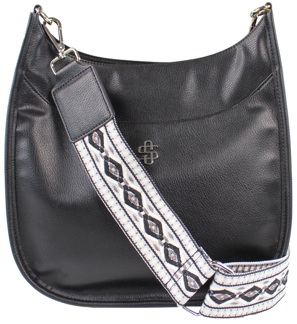 Black Simply Southern Satchel Bag