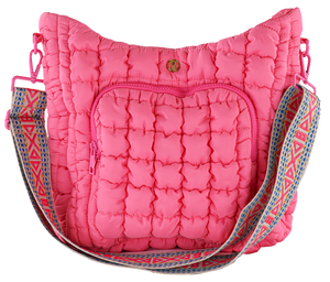 Pink Simply Southern Puff Crossbody Bag