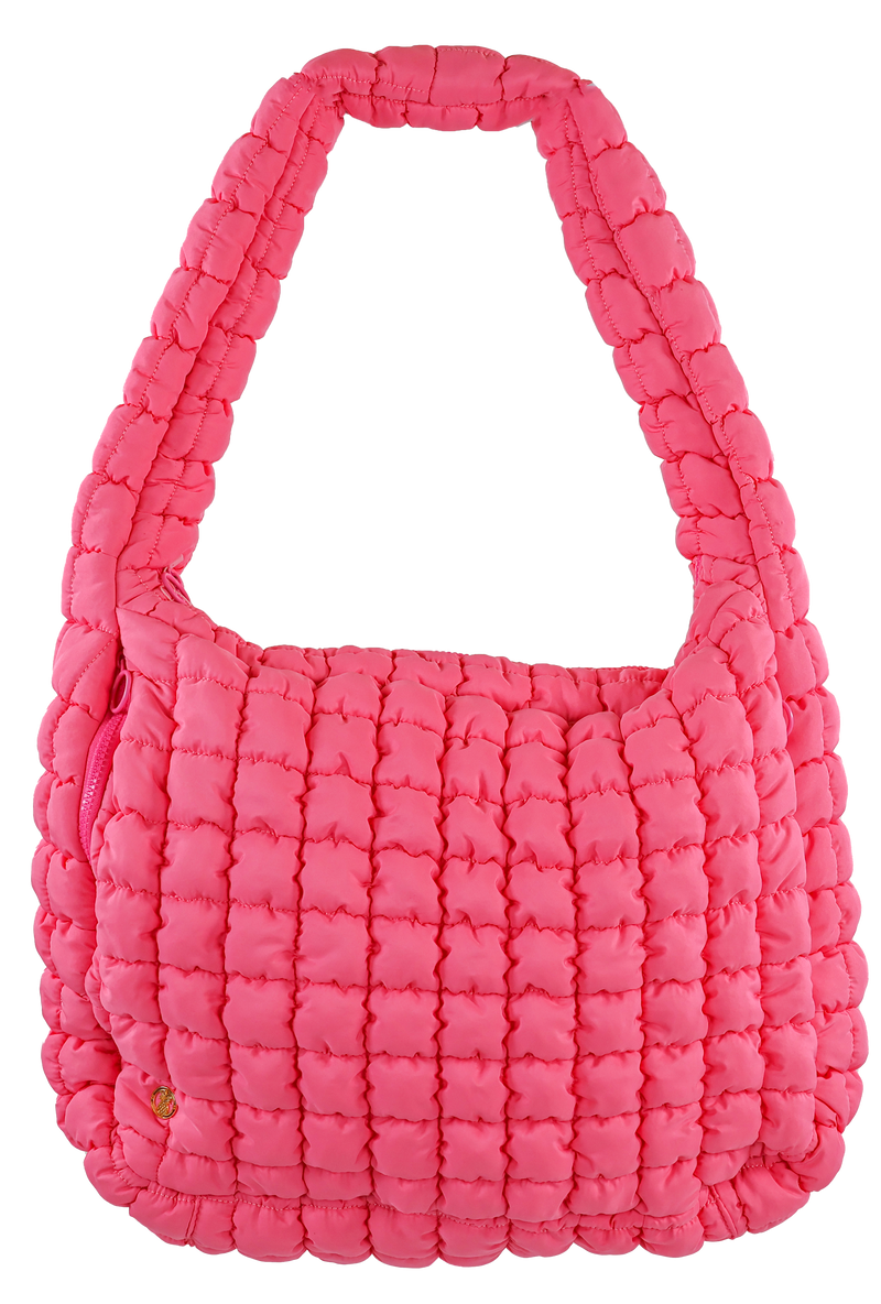 Pink Simply Southern Puff Hobo Bag