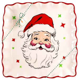 Santa Simply Southern Ceramic Plate