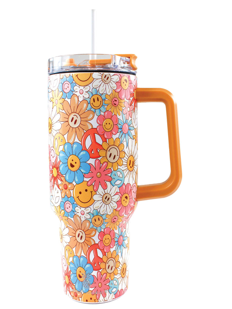 Happy Flower Simply Southern 40 Oz Tumbler