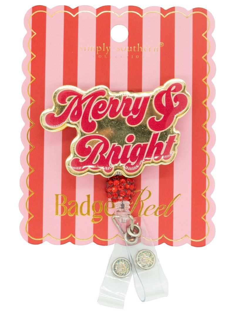 Merry & Bright Simply Southern Holiday Badge Reel