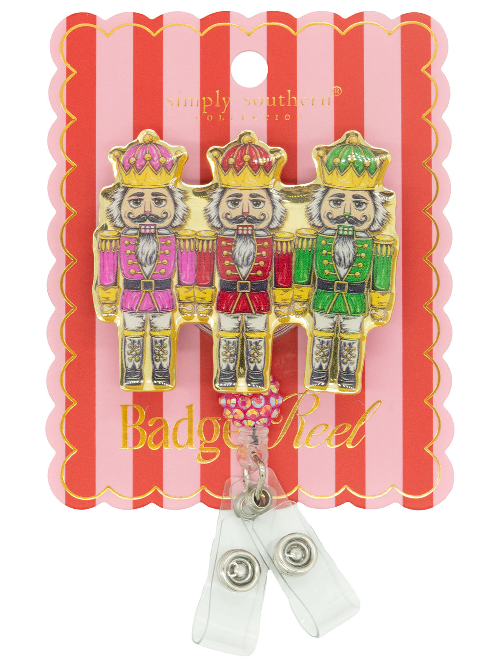 Nutcrackers Simply Southern Holiday Badge Reel