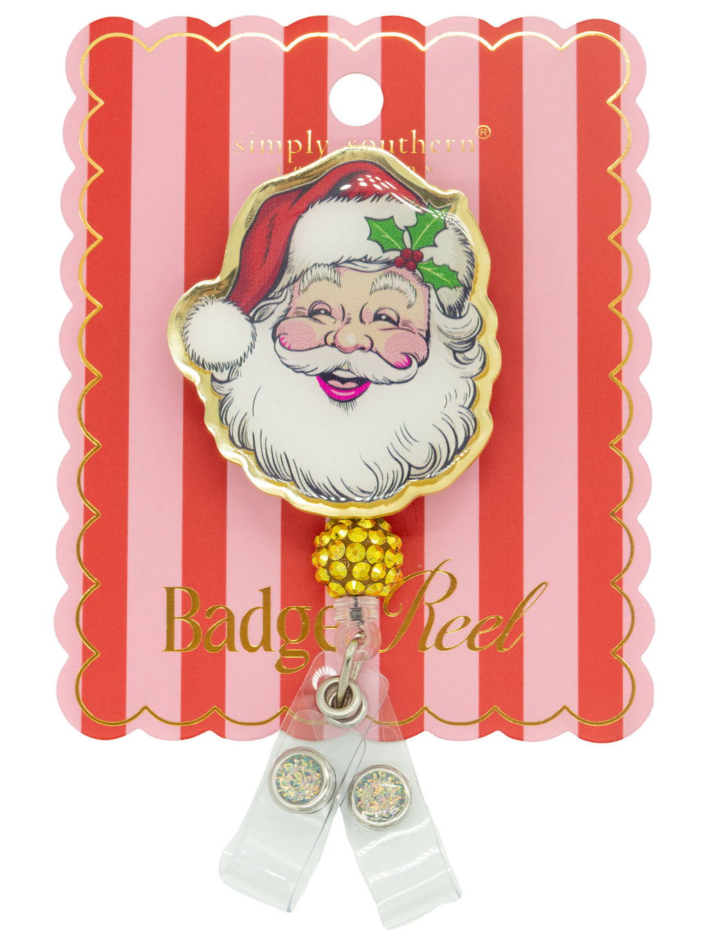 Santa Simply Southern Holiday Badge Reel
