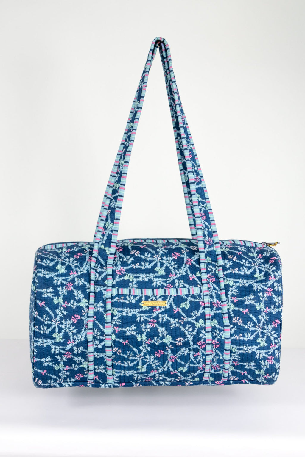 Ribbon Quilted Simply Southern Duffle Bag