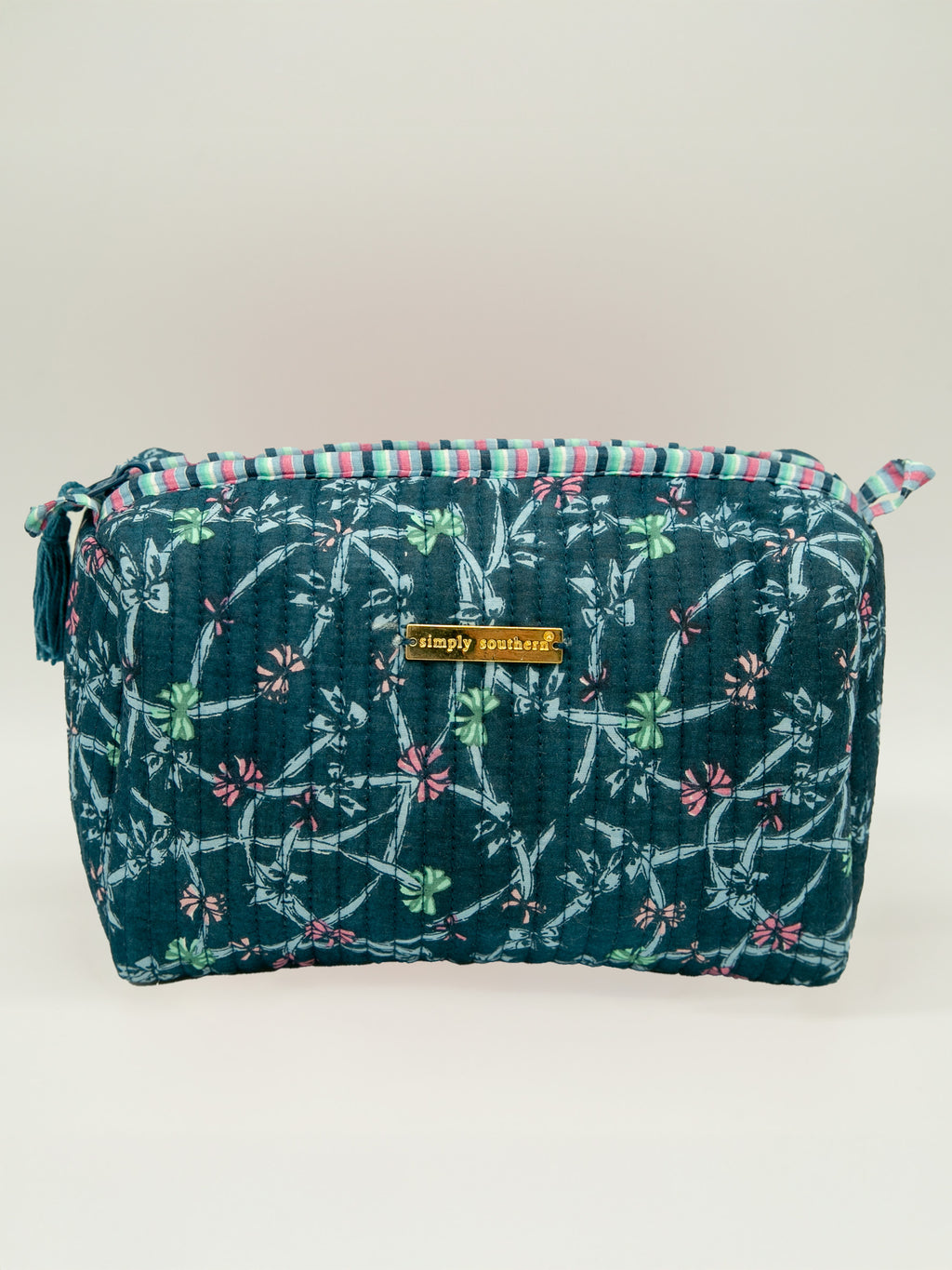 Ribbon Quilted Simply Southern Cosmo Bag
