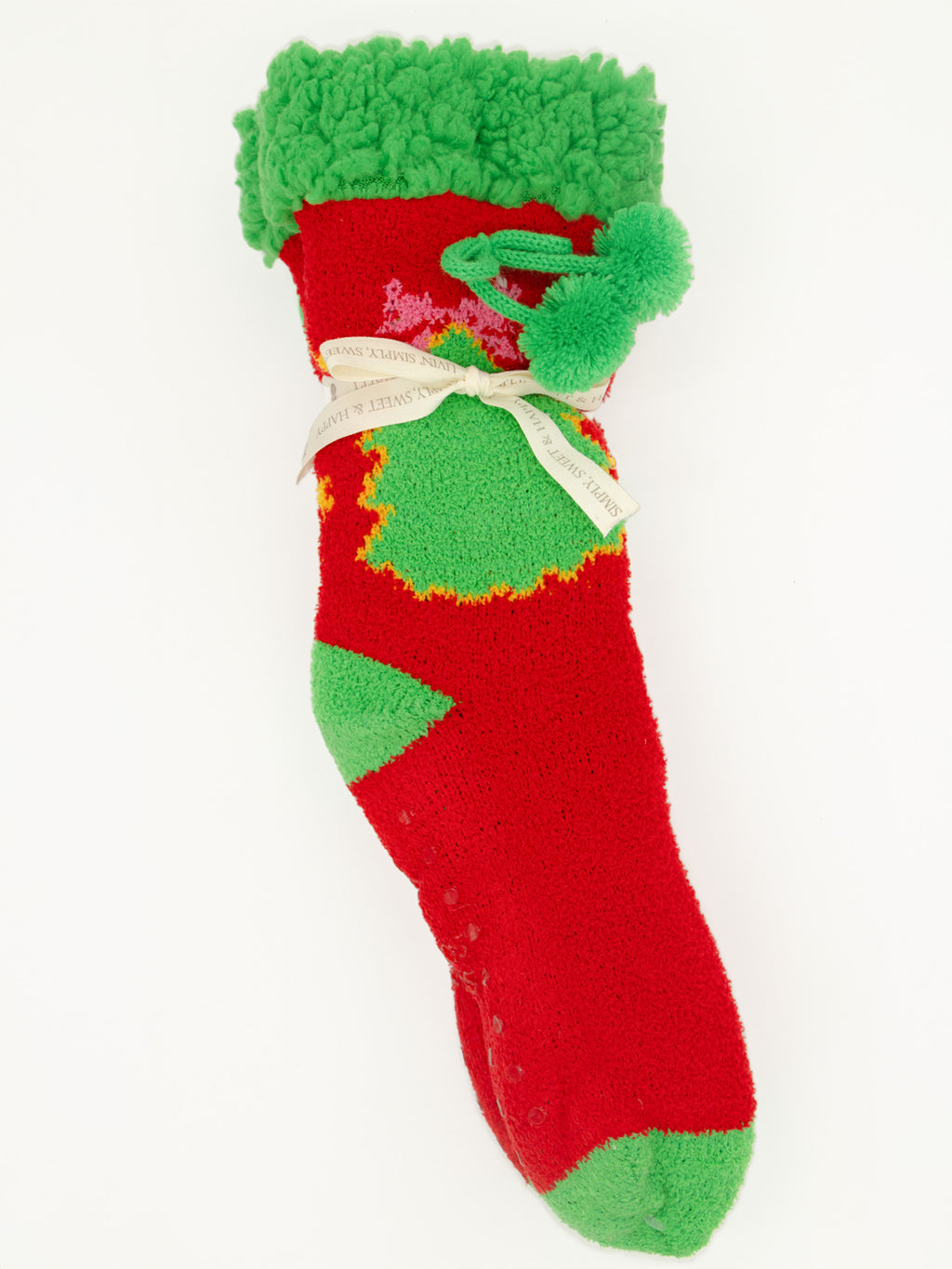Tree Simply Southern Holiday Fuzzy Camper Socks