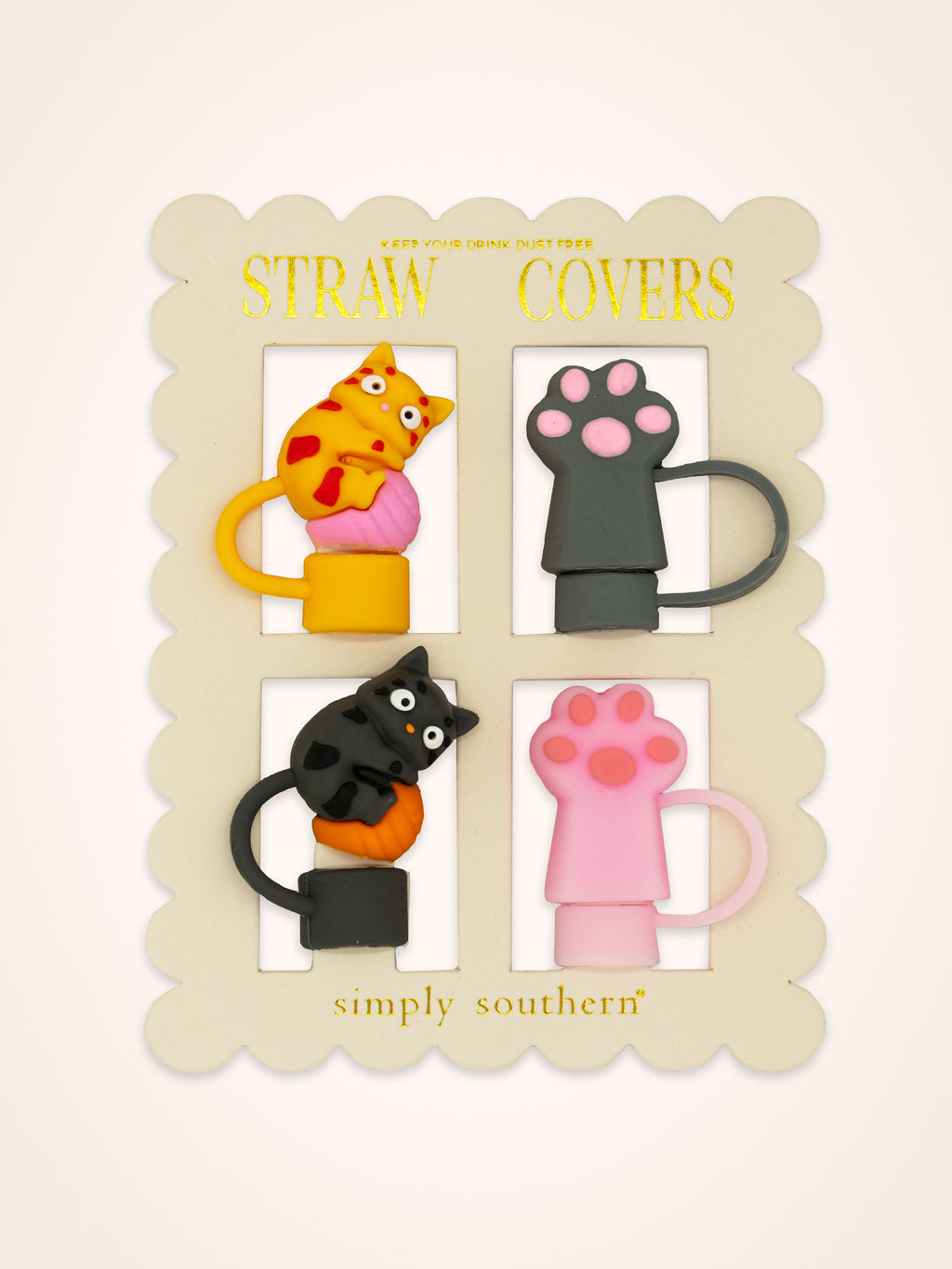 Cat Simply Southern Straw Topper Set