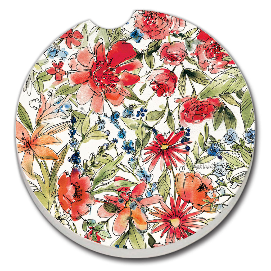 Americana Mood Floral Car Coaster
